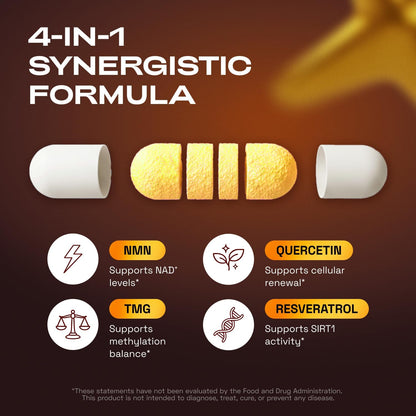 NMN Supplement - Supports Cellular Energy & NAD + Levels